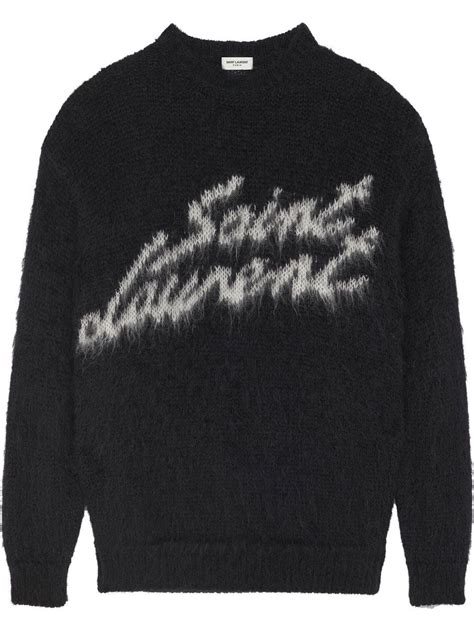 yves saint laurent knit sweater|saint laurent sweater men's.